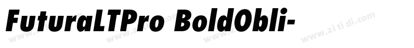 FuturaLTPro BoldObli字体转换